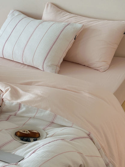 Pearline Gauze Jacquard Duvet Cover original reference image 1