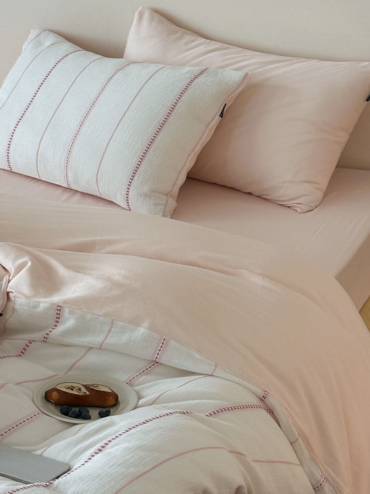 Pearline Gauze Jacquard Duvet Cover original reference image 1