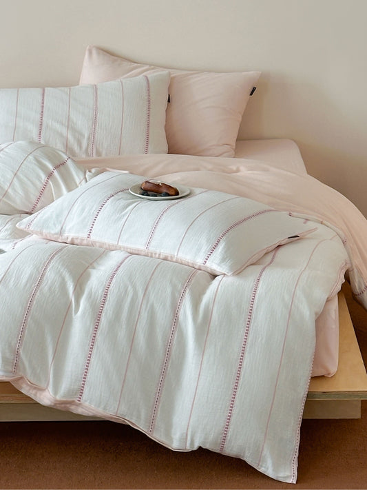 Pearline Gauze Jacquard Duvet Cover original reference image 5