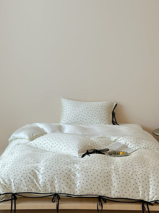 Riviera Bow Dot Tencel Duvet Cover original reference image 1