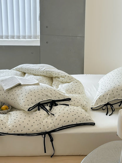 Riviera Bow Dot Tencel Duvet Cover original reference image 2