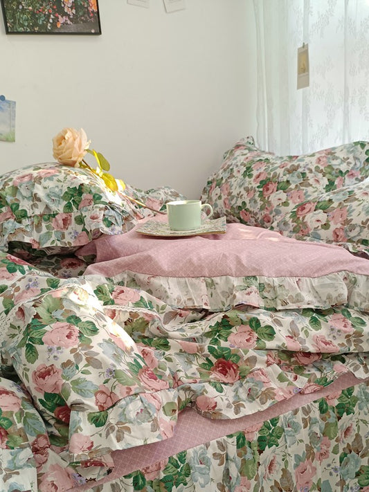 Rosefield Printed Cotton Duvet Cover original reference image 1