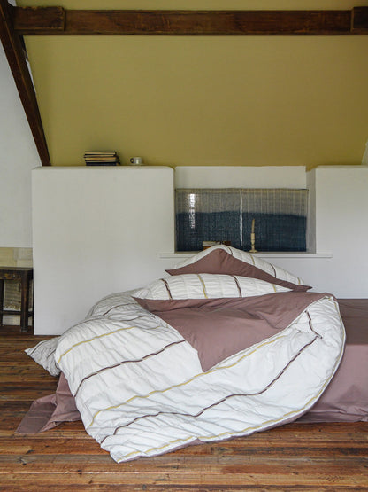 Rosewood Grid Jacquard Cotton Comforter Set original reference image 2