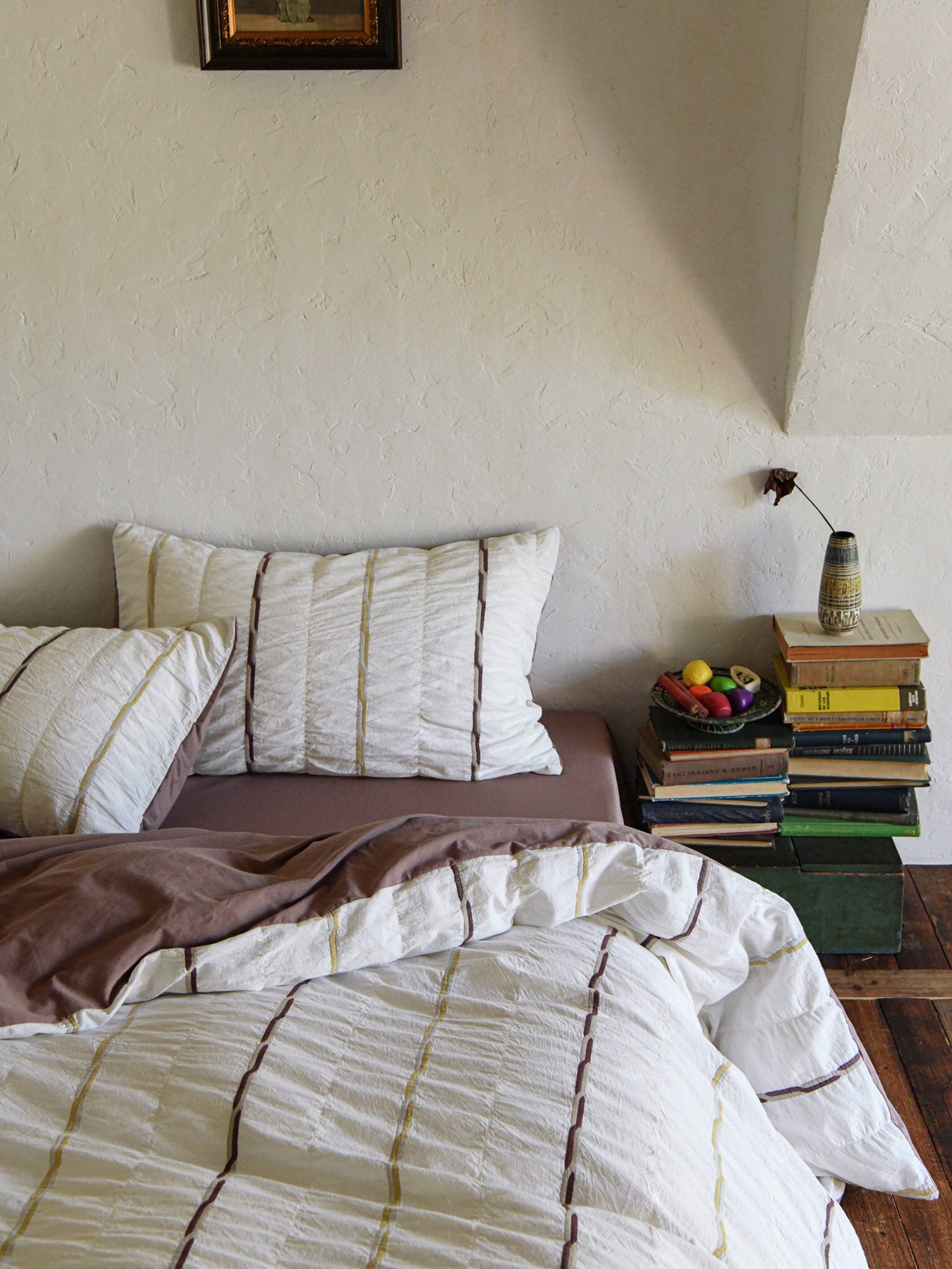Rosewood Grid Jacquard Cotton Comforter Set original reference image 4