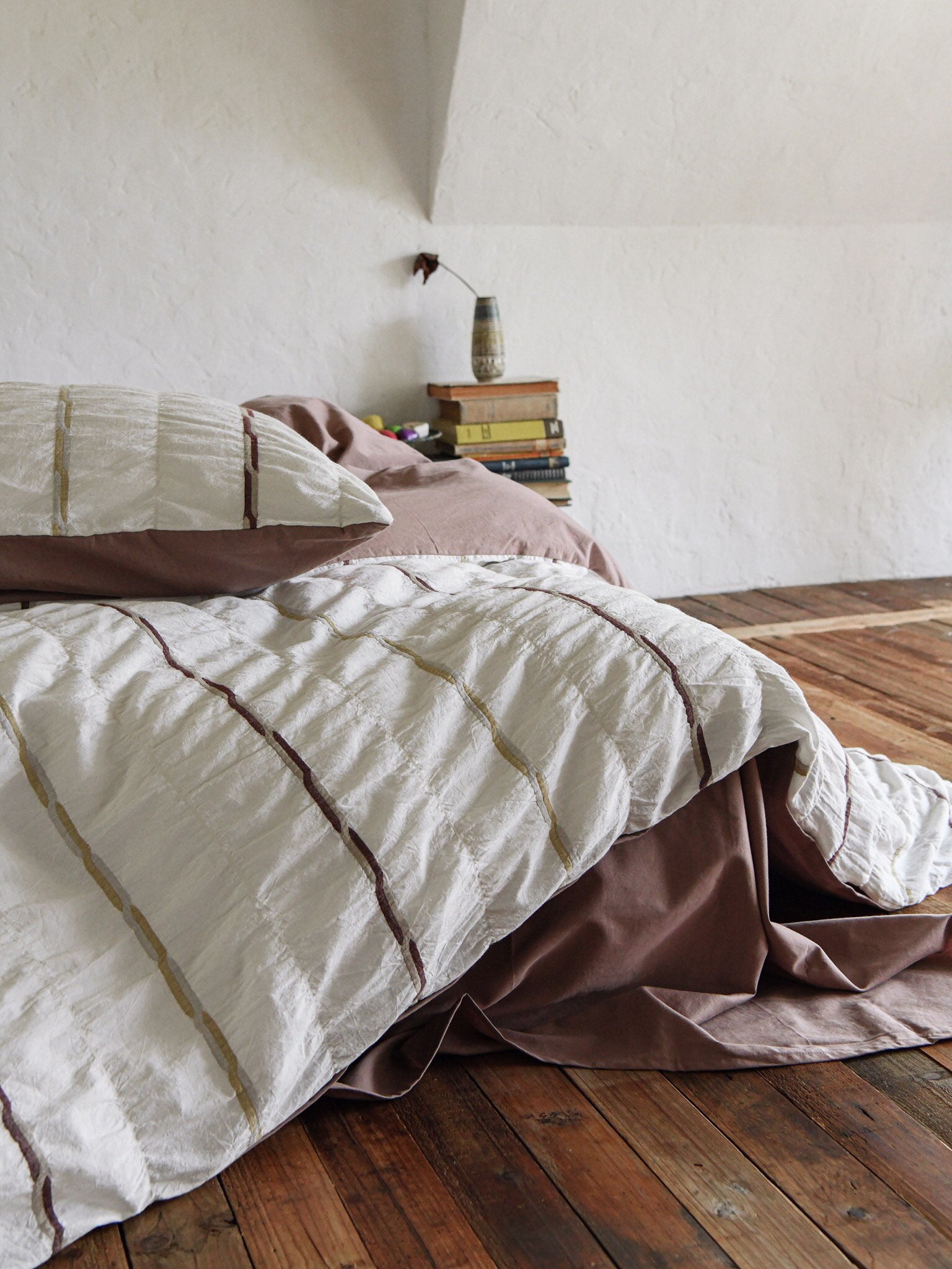 Rosewood Grid Jacquard Cotton Comforter Set original reference image 7