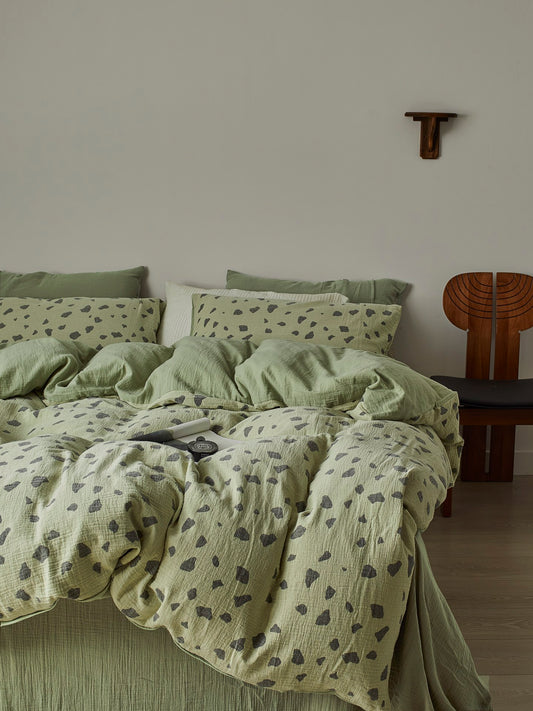 Sage Pebble Cotton Muslin Comforter original reference image 2