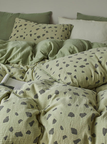 Sage Pebble Cotton Muslin Comforter original reference image 3