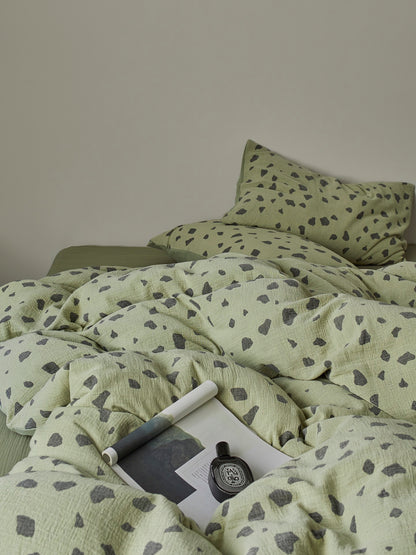 Sage Pebble Cotton Muslin Comforter original reference image 5