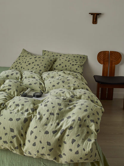 Sage Pebble Cotton Muslin Comforter original reference image 8
