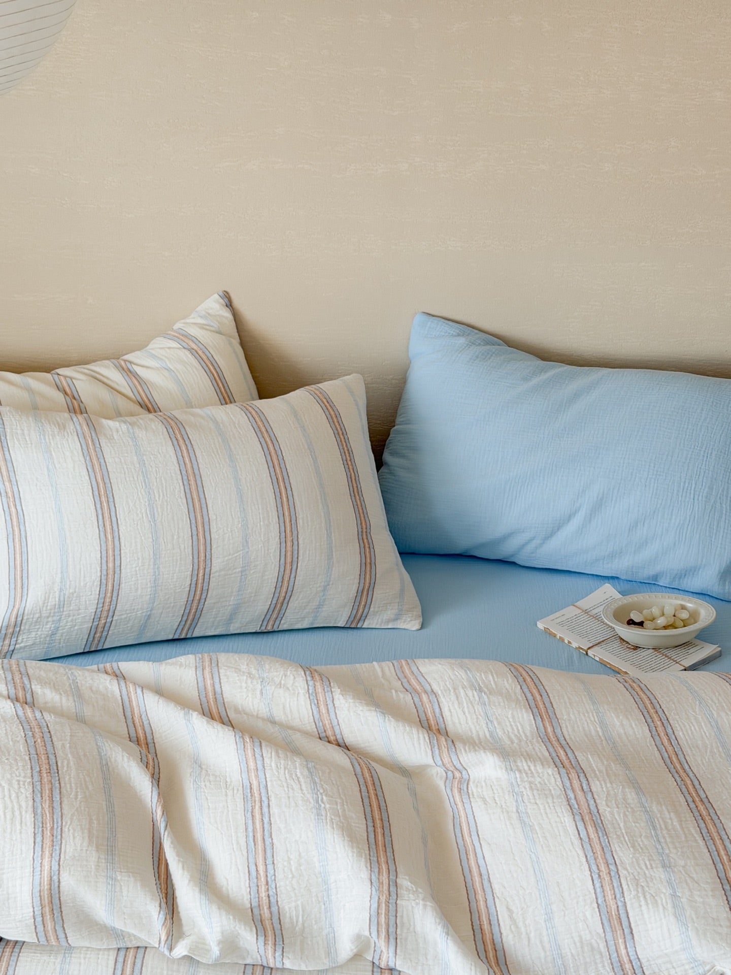 Seabreeze Stripe Cotton Muslin Comforter original reference image 4
