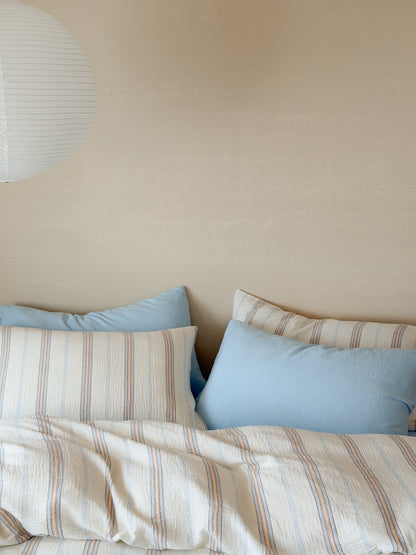 Seabreeze Stripe Cotton Muslin Comforter original reference image 5