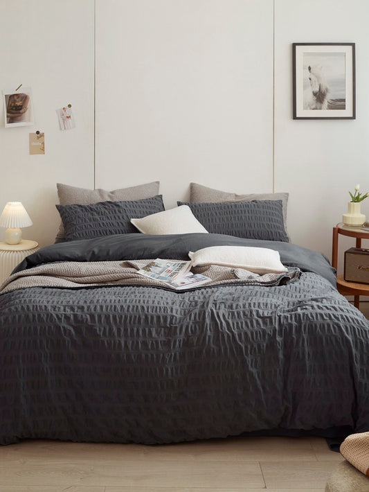 Slate Harbor Cotton Seersucker Comforter original reference image 1