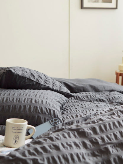 Slate Harbor Cotton Seersucker Comforter original reference image 4