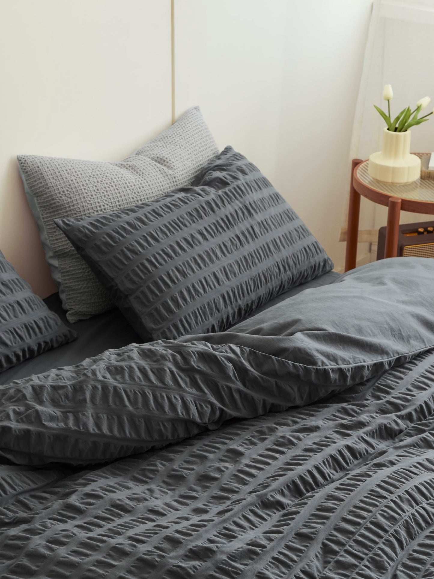 Slate Harbor Cotton Seersucker Comforter original reference image 5