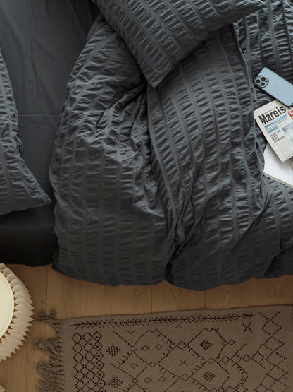 Slate Harbor Cotton Seersucker Comforter original reference image 6