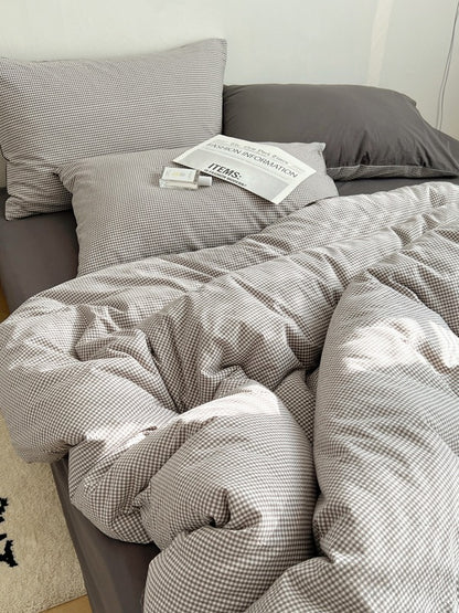 Tivoli Mini Gingham Washed Cotton Duvet Cover original reference image 28